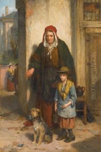 A Poor Beggar Bodie by Thomas Faed