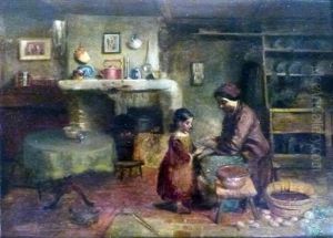 The Cottagers Home by Thomas Faed