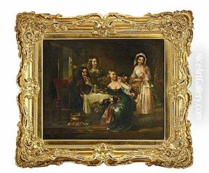 Middagssallskap by Thomas Faed