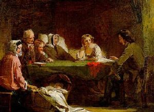 The Lesson by Thomas Faed