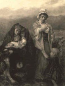 Mother's Attention by Thomas Faed