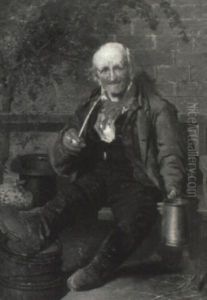 Different Ways Of Begging by Thomas Faed