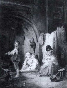 "little Cold Tooties" by Thomas Faed