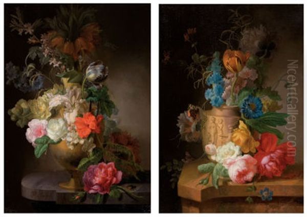 Floral Still Life (+ Another; Pair) - view 1