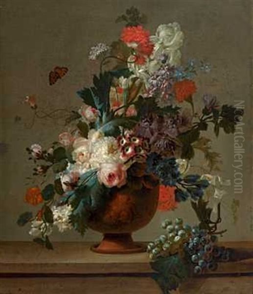 Blomsterstilleben I Antikk Vase - view 1