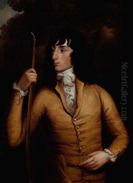 Portrait Of A Young Man Holding A Bow - view 1