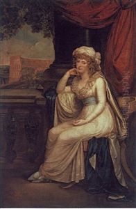 Portrait Of Appollonia Langdale, Lady Clifford by Robert Fagan