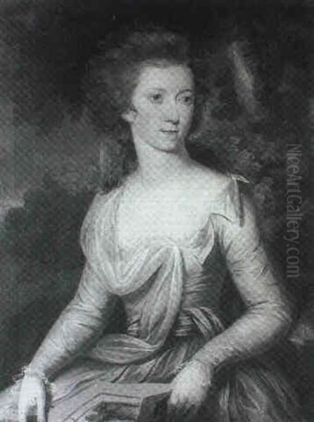 Portrait Of A Young Girl Said To Be Mrs Cliffe, Wife Of Major John Cliffe, Governor Of Carlisle, Three-quarter - view 1