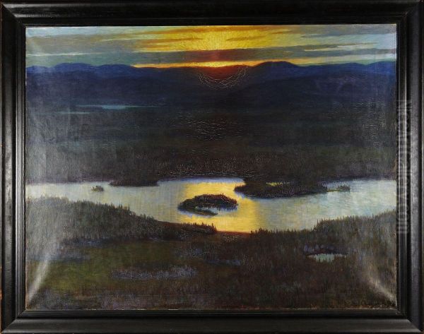 Solnedgang OverFjallsjo - view 1