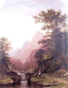 Figures In A River Valley