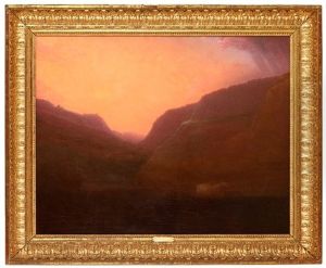 Utsikt Av Tistedalen Med Fredrikshalls Stad Och Fredrik Fastning I Fonden by Carl Johan Fahlcrantz