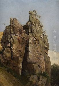 Felsformation by Carl Ludwig Fahrbach