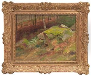 Felsige Waldlandschaft by Carl Ludwig Fahrbach