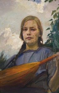 Madchen Mit Mandoline