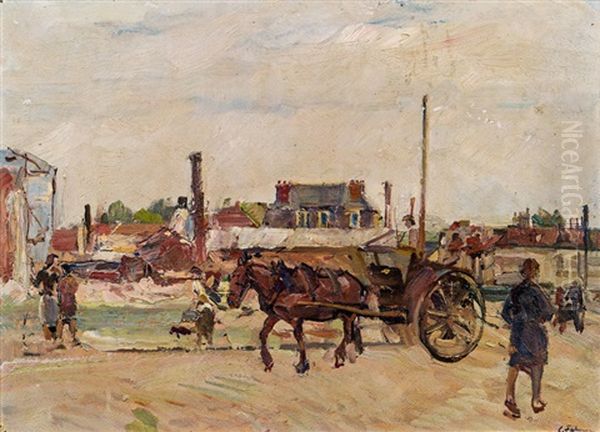 Strasenszene Mit Pferdekutsche - view 1