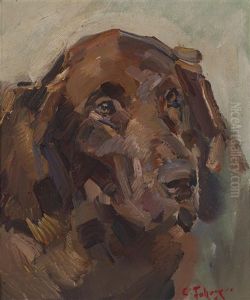 Bildnis Eines Hundes by Carl Fahringer