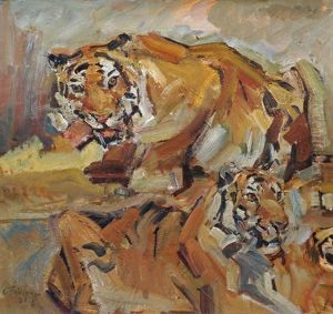 3 Tiger by Carl Fahringer