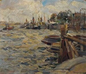 Hafen West-friesland by Carl Fahringer