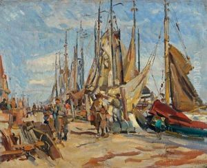 Yachthafen In Urk by Carl Fahringer