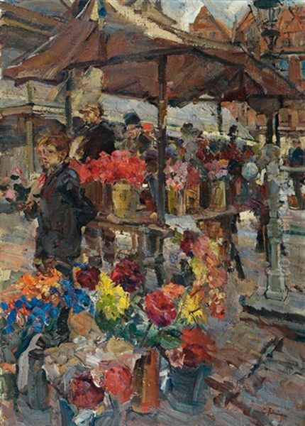 Blumenmarkt In Delft - view 1