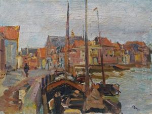 Hoorn. Hafen by Carl Fahringer