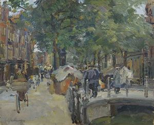 Strasenszene In Delft