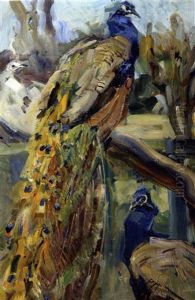 Pfau by Carl Fahringer