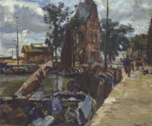 Hollandischer Hafen by Carl Fahringer