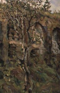 Monkcells Or King's Graves At Tampak Siring Near Jalu by Carl Fahringer