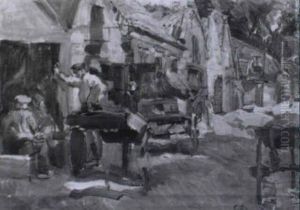 Strasenszene by Carl Fahringer