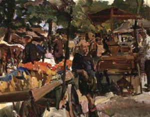 Bauernmarkt by Carl Fahringer