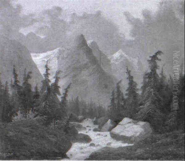 Wildbach In Berglandschaft - view 1