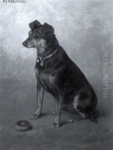 "monkeyano," Manchester Terrier