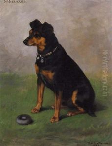 Monkeyano, Dog Portrait by Frances C. Fairman