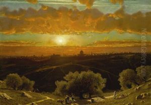 Jerusalem From The Mount Of Olives by James Fairman