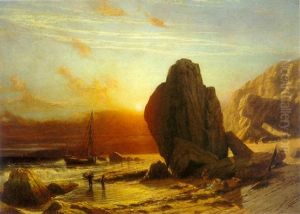 Sunset On The Coast Of Corsica by James Fairman
