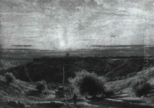 View Of Jerusalem At Dusk - view 1