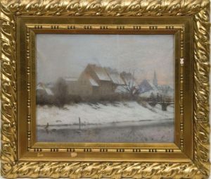 Ansicht Einer Verschneiten by Anton Asmussen