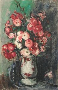 Blumenstrauss In Weisser Vase Blumenstrauss In Weisser Vase