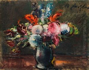 Flower Bouquet In Vase by Anton Faistauer