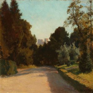 View Towards Hammershus, Bornholm by Christian Asmussen