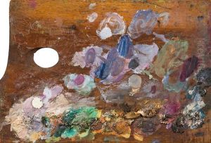 Erste Malerpalette Des Kunstlers Erste Malerpalette Des Kunstlers