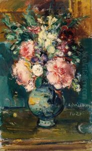 Pfingsrosen by Anton Faistauer