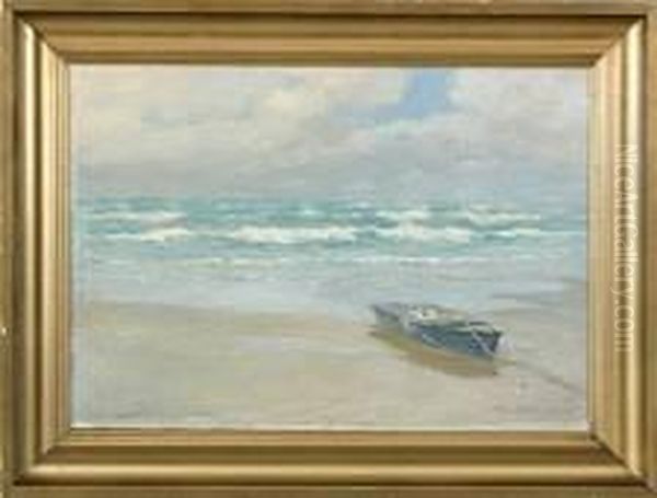 Costal Scene With Dinghy - view 1