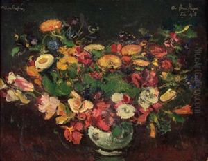 Feldblumen-stillleben by Anton Faistauer