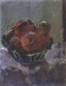 Obstilleben In Keramikschale by Anton Faistauer