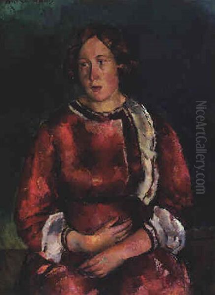 Junge Frau In Rot - view 1