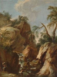 Ein Paar Sudliche Gebirgslandschaften (pair)