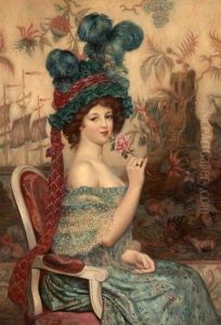 Elegante A La Rose by Abel Faivre