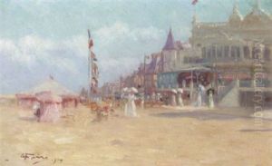 Beach Scene by Abel Faivre